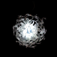 Round shape hand made clear glass chandelier lighting art