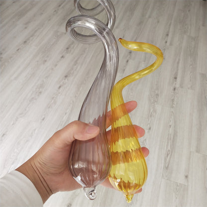 Special design of amber and grey color blowing glass chandelier home decoration lighting