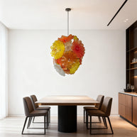 Special design blown glass flower lighting wedding decoration