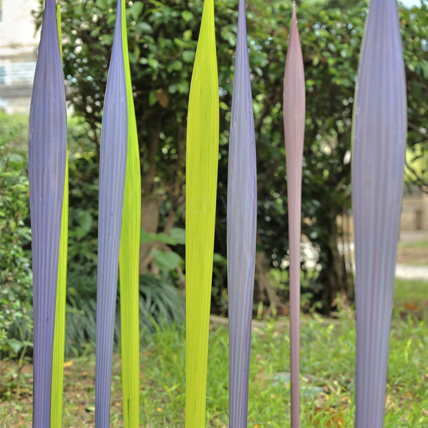 Hand made DIY colors blown glass sticks for garden yard decoration sculpture chihuly style