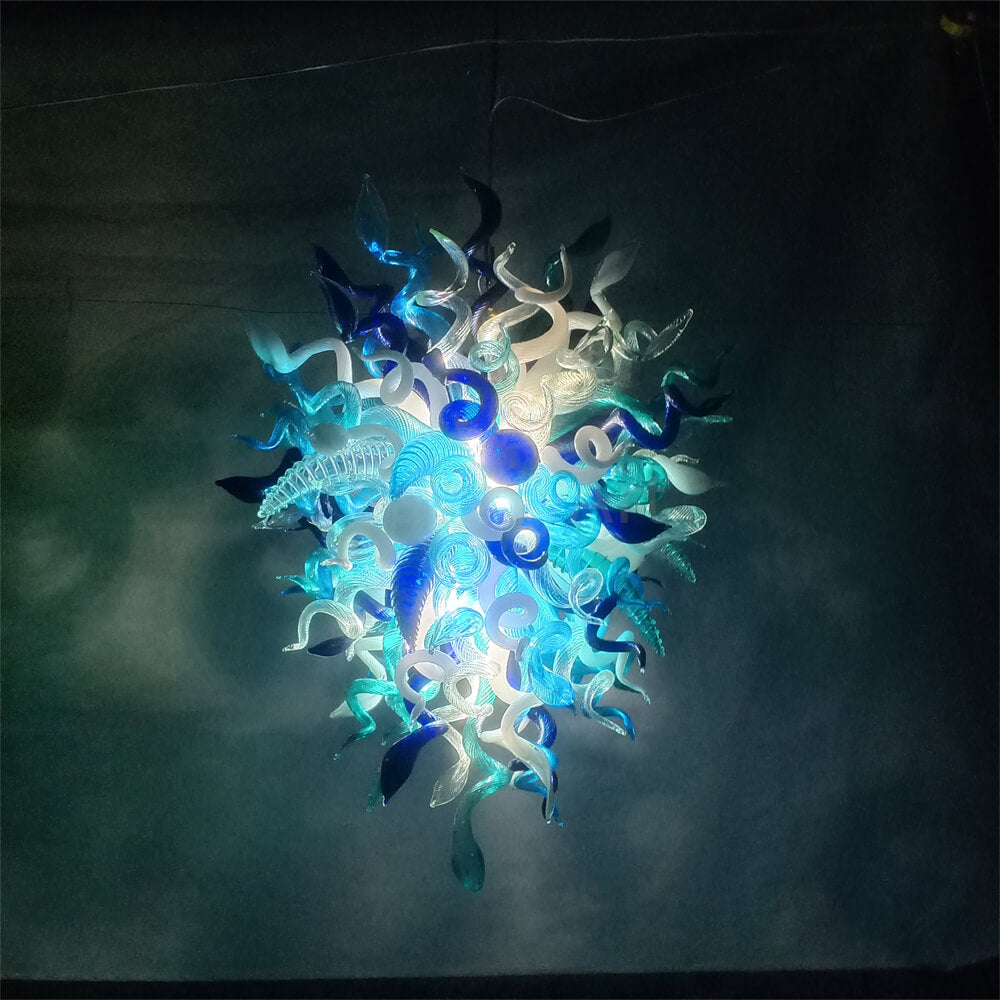 Hand made DIY blown glass chandelier lighting modern design