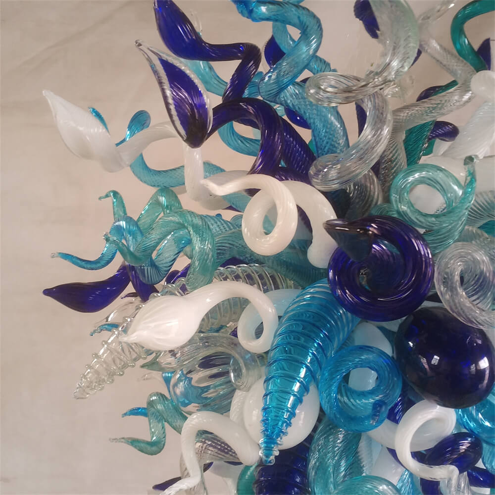 Hand made DIY blown glass chandelier lighting modern design