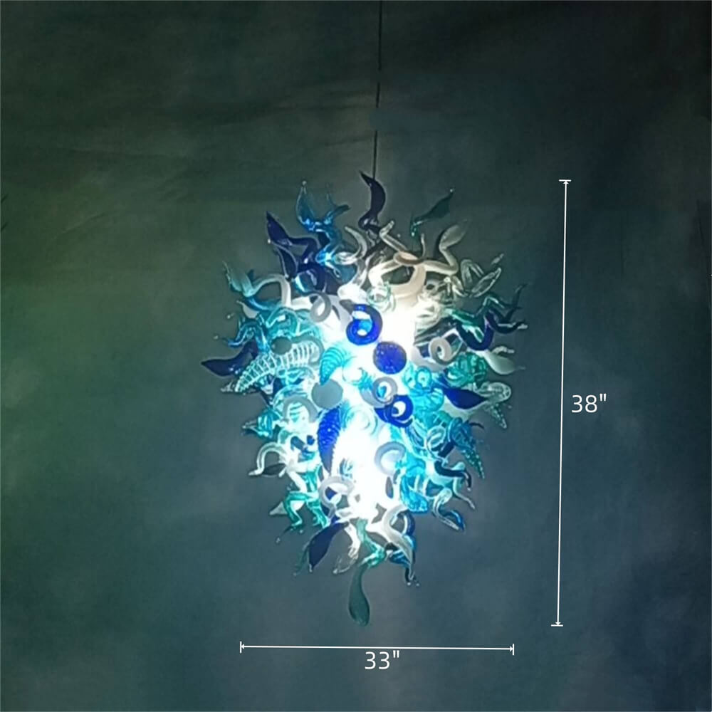Hand made DIY blown glass chandelier lighting modern design