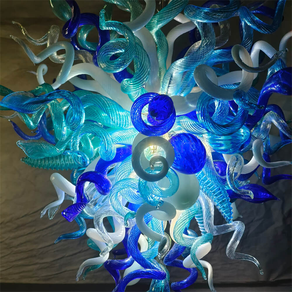 Hand made DIY blown glass chandelier lighting modern design