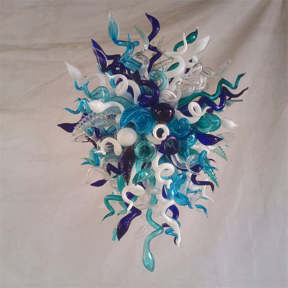 Hand made DIY blown glass chandelier lighting modern design