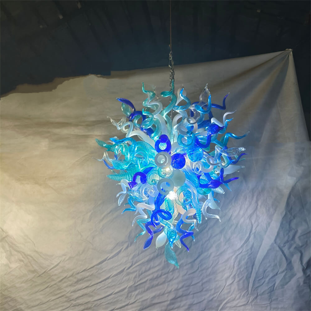 Hand made DIY blown glass chandelier lighting modern design