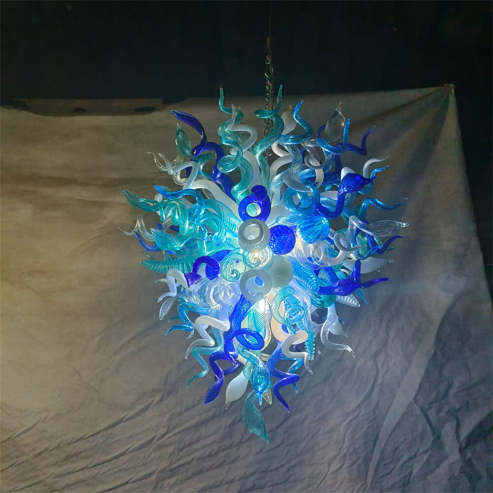 Hand made DIY blown glass chandelier lighting modern design