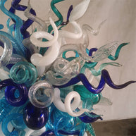 Hand made DIY blown glass chandelier lighting modern design