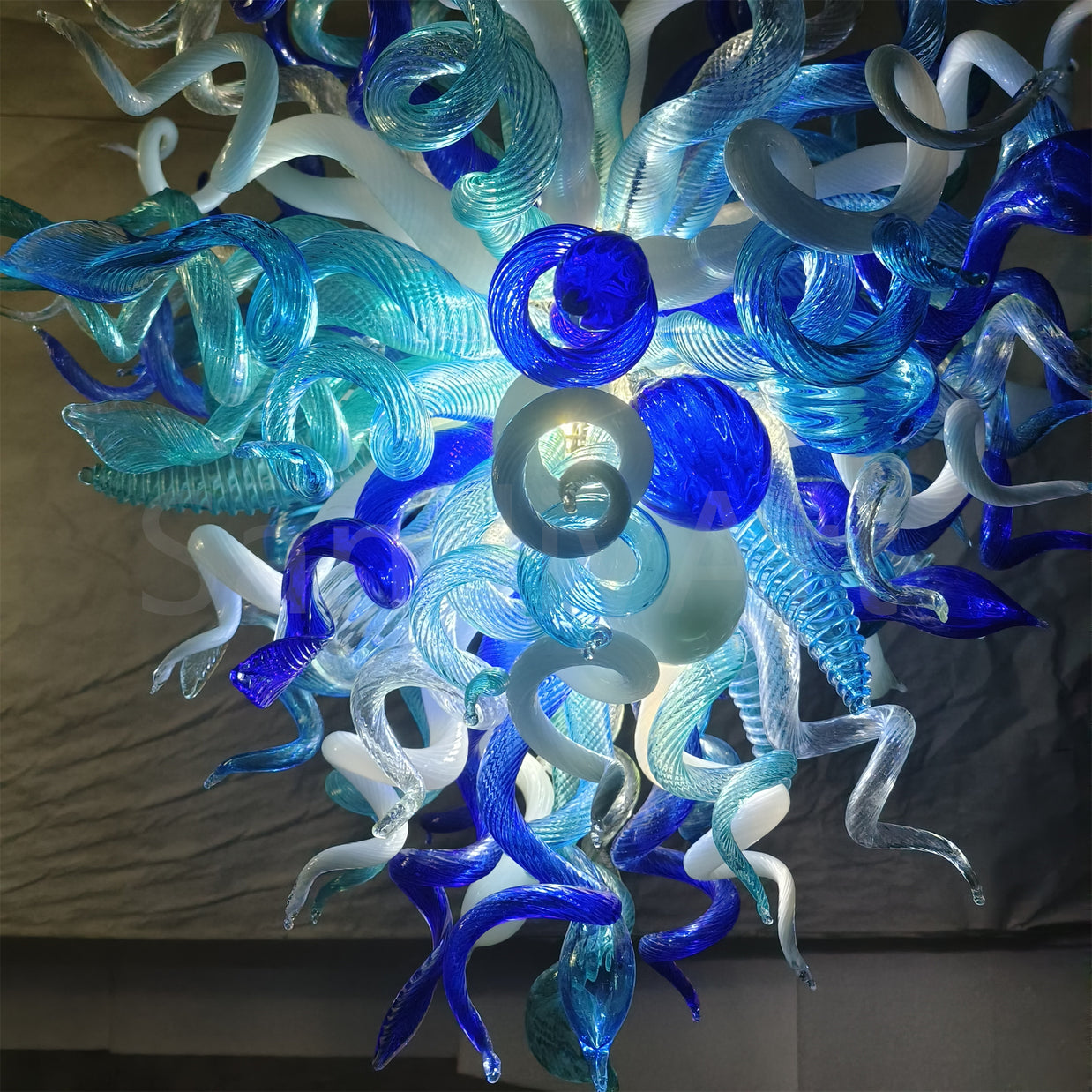 Hand made DIY blown glass chandelier lighting modern design