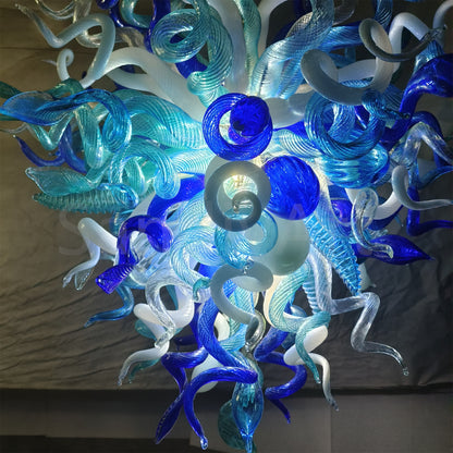 Hand made DIY blown glass chandelier lighting modern design