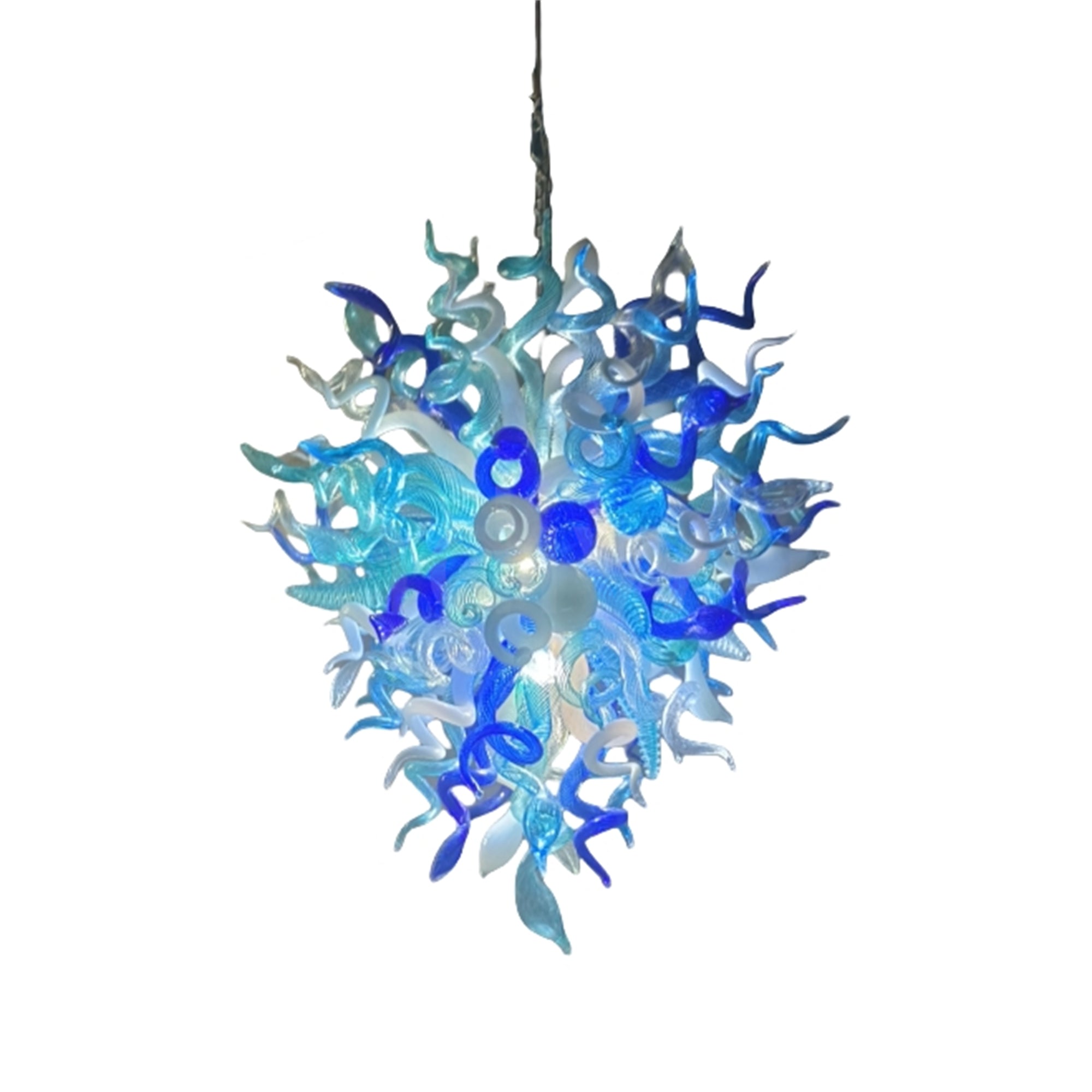 Hand made DIY blown glass chandelier lighting modern design