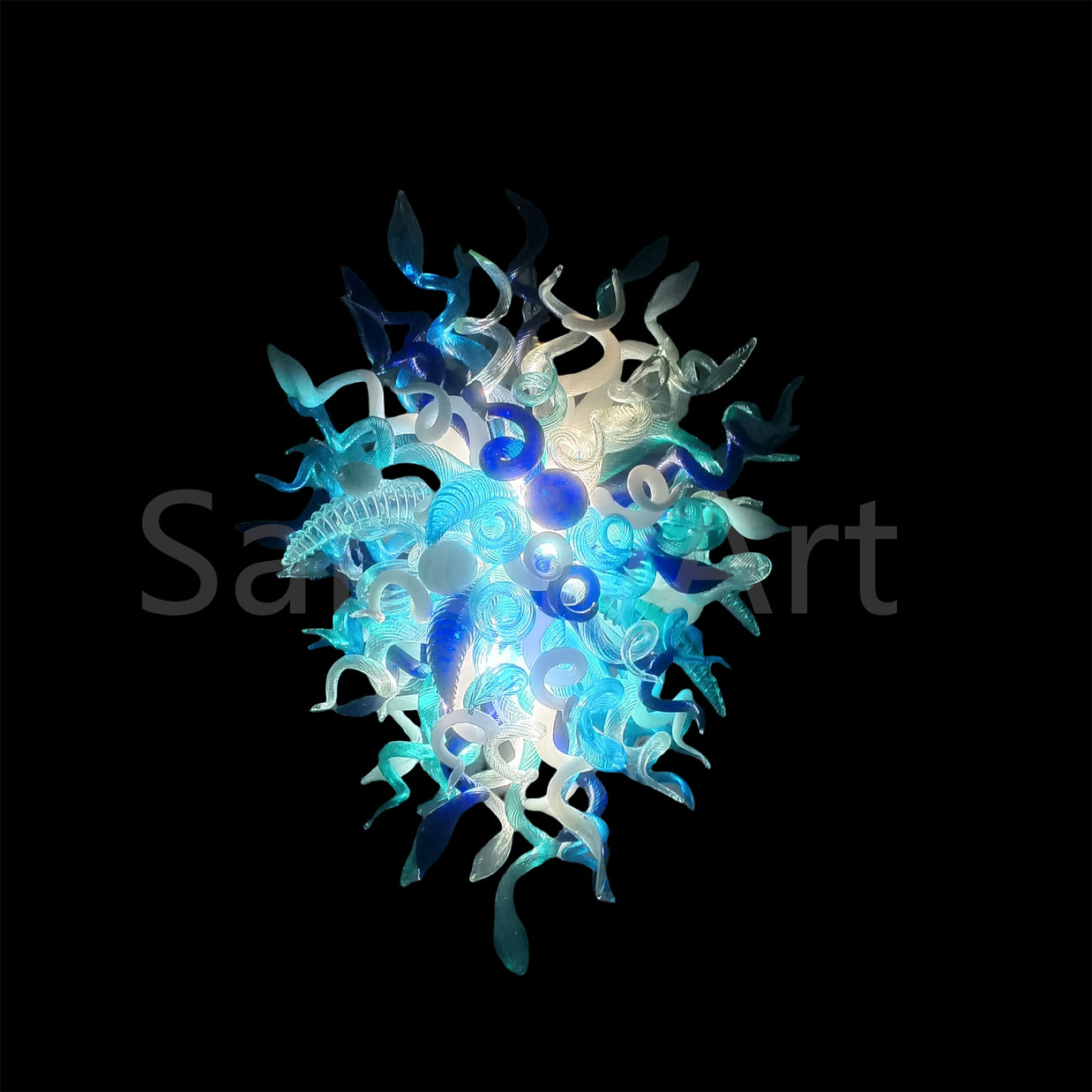 Hand made DIY blown glass chandelier lighting modern design