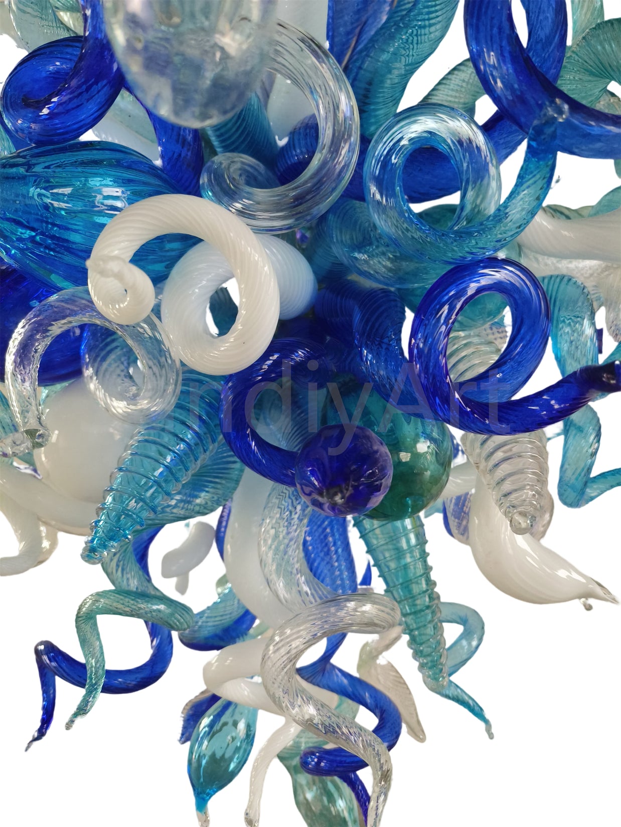 Hand made DIY blown glass chandelier lighting modern design