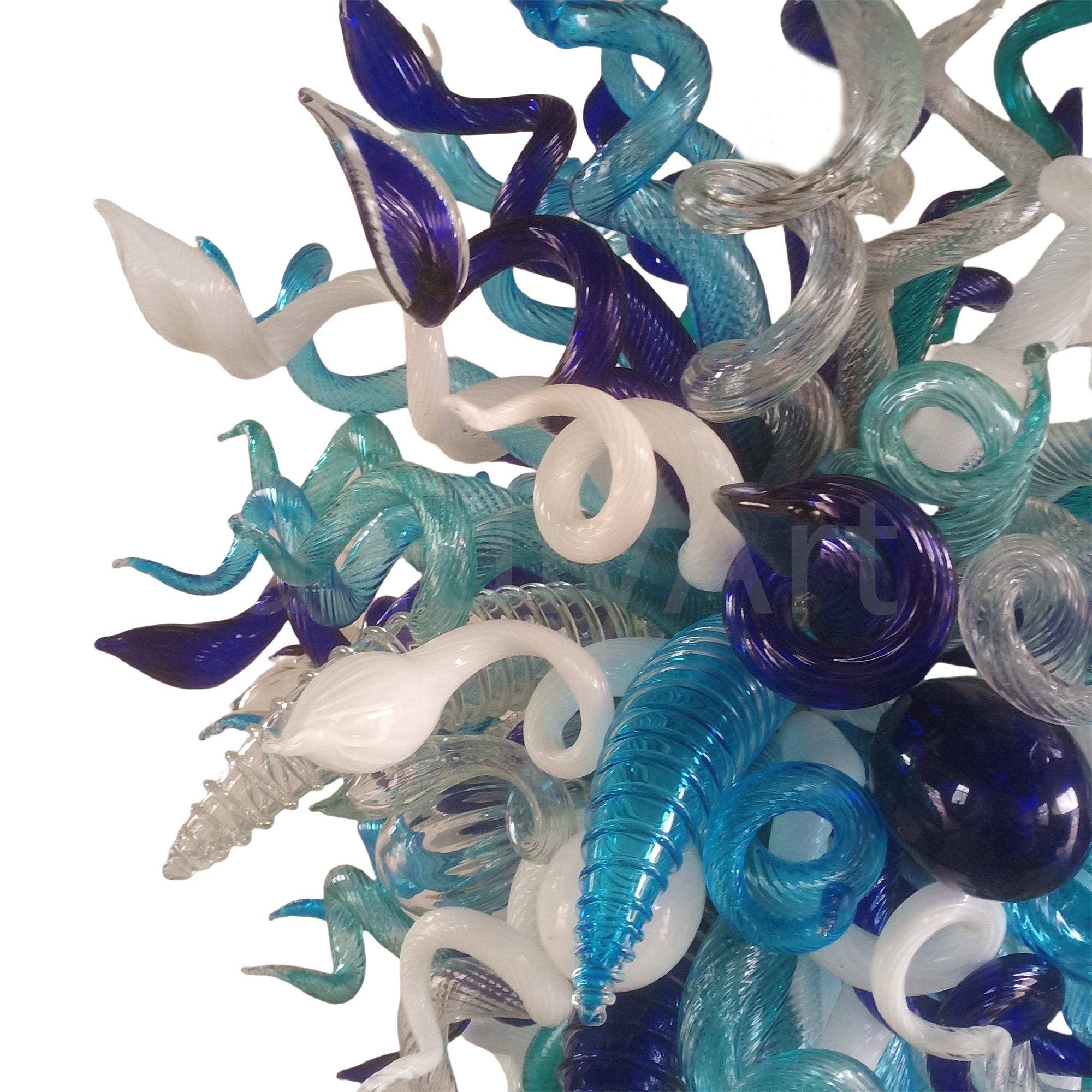 Hand made DIY blown glass chandelier lighting modern design