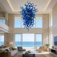 Hand made custom glass pendant lamp art unique design