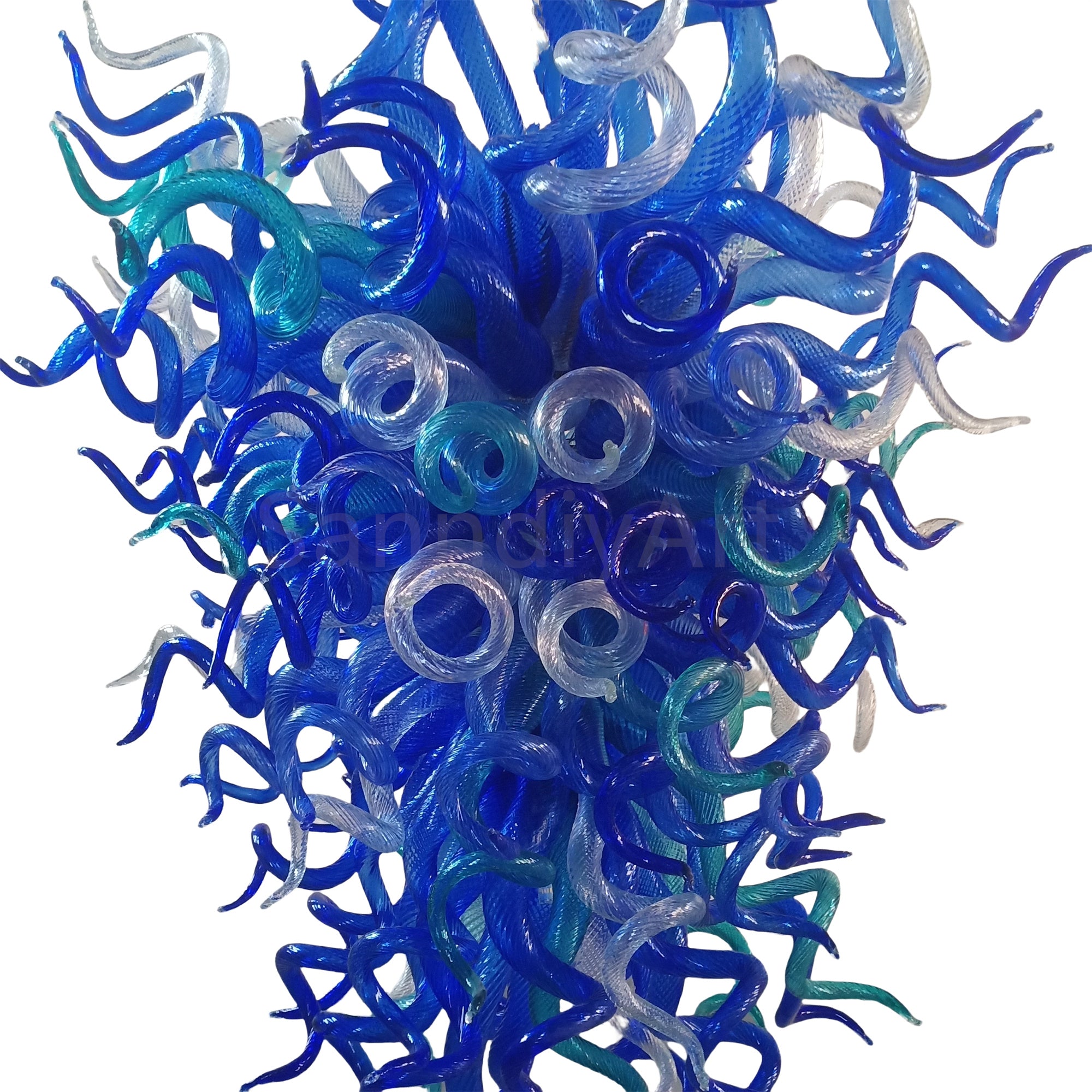 Hand made custom glass pendant lamp art unique design