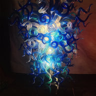 Hand made custom glass pendant lamp art unique design
