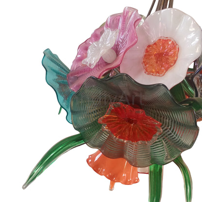 The one and only hand made murano glass bouquet chandelier dining room decoration
