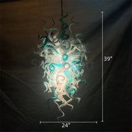 High quality hand blown art glass chandelier custom original color