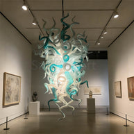 High quality hand blown art glass chandelier custom original color