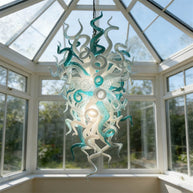 High quality hand blown art glass chandelier custom original color