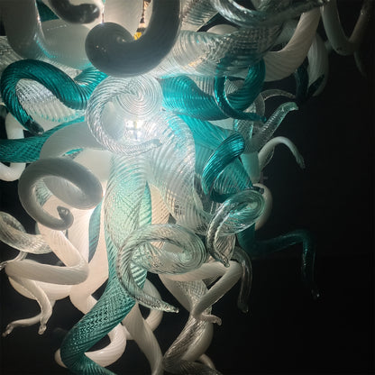High quality hand blown art glass chandelier custom original color