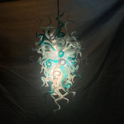 High quality hand blown art glass chandelier custom original color
