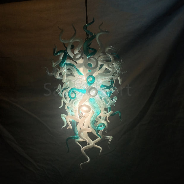 High quality hand blown art glass chandelier custom original color