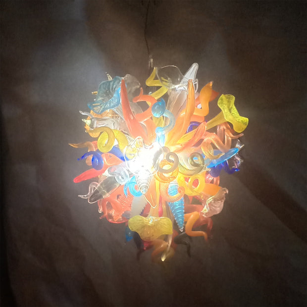 Nice DIY hand made flower chandelier lighting Mixed natural shapes flowers leaves horn