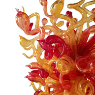 Amber and orange blown glass lighting DIY design unique art