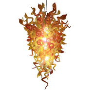 Amber and orange blown glass lighting DIY design unique art