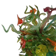 Green leaves flowers chandelier custom design from China factory