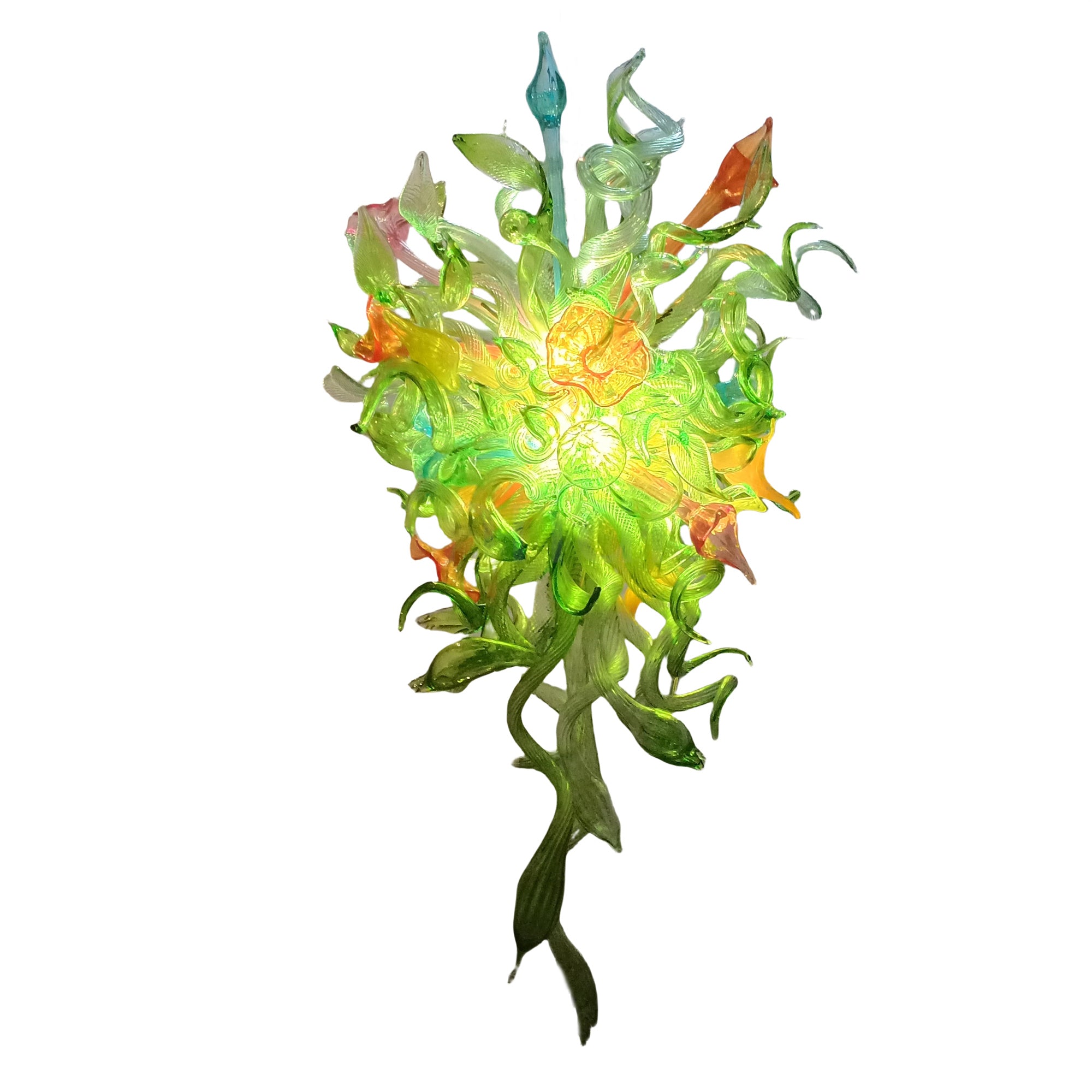 Colored glaze chandelier custom design from China factory