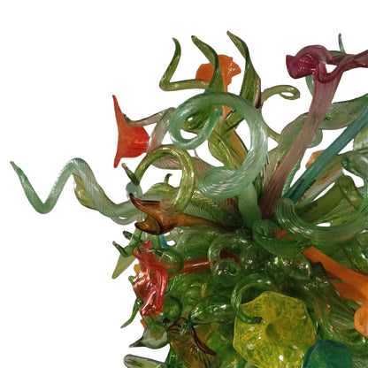 Colored glaze chandelier custom design from China factory