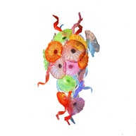 Factory production of hand blown glass lotus chandelier wedding decoration
