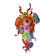 Factory production of hand blown glass lotus chandelier wedding decoration