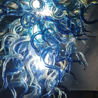 Staircase lighting decoration blown glass art hand made custom color