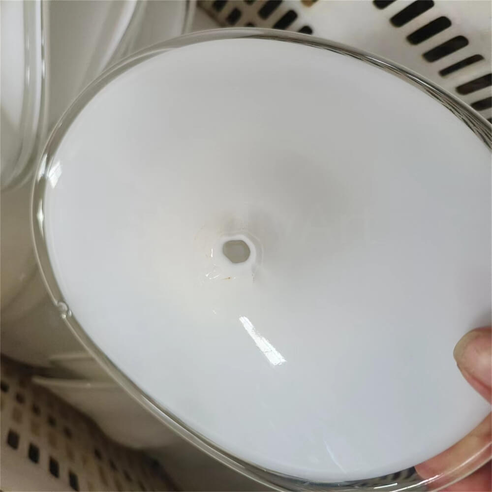 Ceiling decoration murano glass white color plate lighting with hang wire
