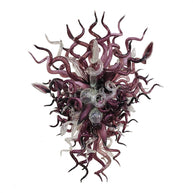 Original color purple blown glass chandelier modern style art lighting