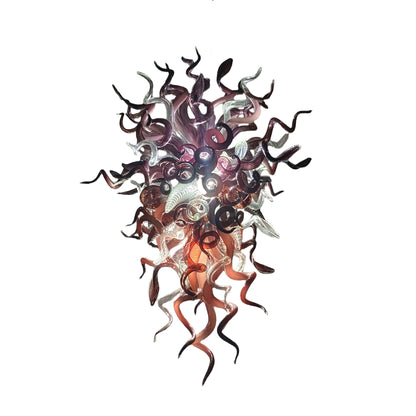Original color purple blown glass chandelier modern style art lighting