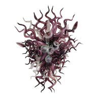 Original color purple blown glass chandelier modern style art lighting