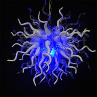 RGB dimmable leds glass chandelier lighting custom design