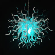 RGB dimmable leds glass chandelier lighting custom design