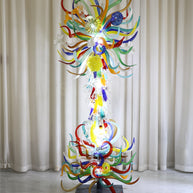 Indoor floor lighting blown glass sculpture decoration chihuly tyle