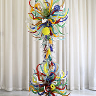 Indoor floor lighting blown glass sculpture decoration chihuly tyle