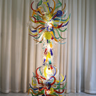 Indoor floor lighting blown glass sculpture decoration chihuly tyle