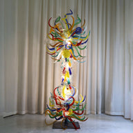 Indoor floor lighting blown glass sculpture decoration chihuly tyle