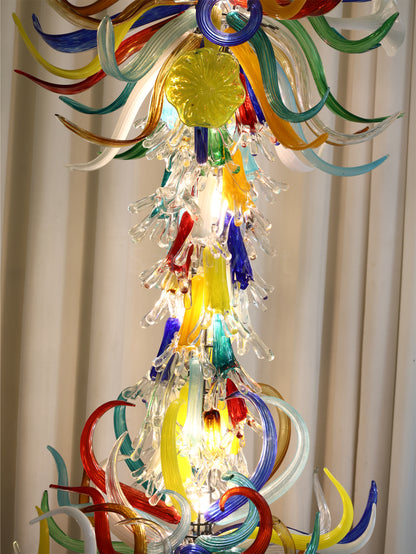 Indoor floor lighting blown glass sculpture decoration chihuly tyle
