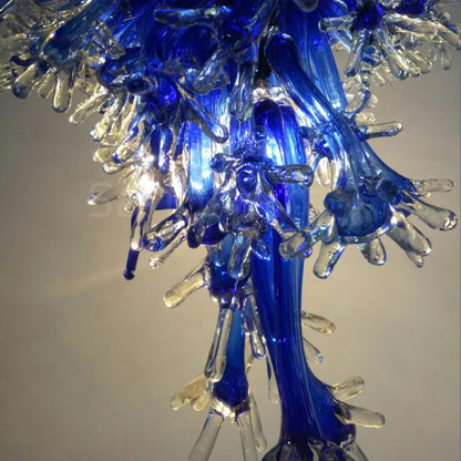 Famous art modern design Blown glass snowflake chandelier lighting