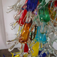 Hand made blown glass tree floor lighting decoration chihuly style art glass